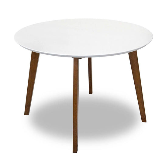 Alina - Dining Table - Brown / White