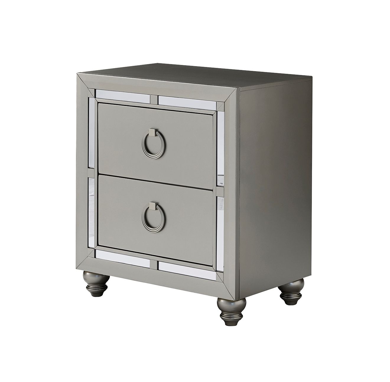 Chloe - Nightstand - Gemstone Silver