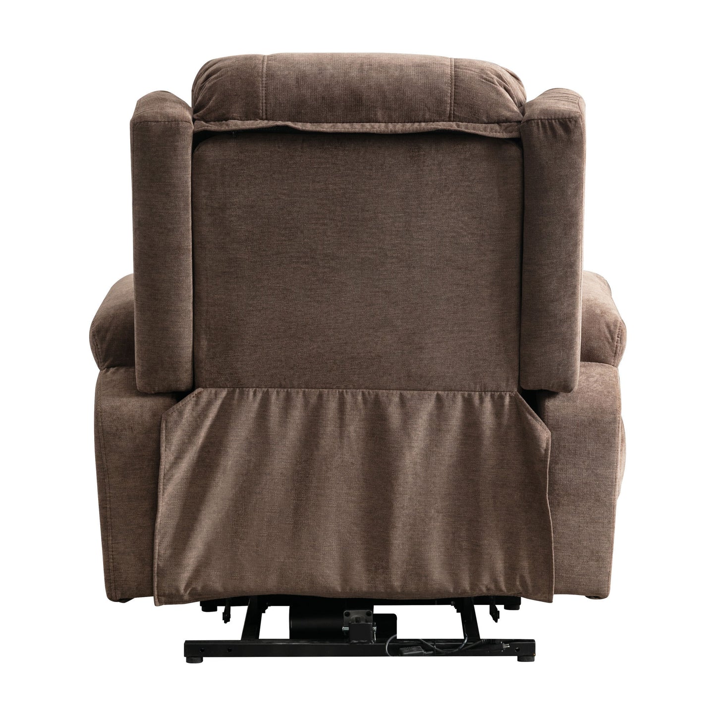 Power Lift Recliner Chair Recliners for Elderly with Heat and Massage Recliner Chair for Living Room with Infinite Position and Side Pocket,USB Charge Port(BROWN)