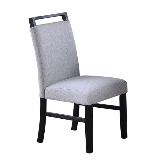 Dining Chairs With Handle Upper Backrest (Set of 2) - Charcoal