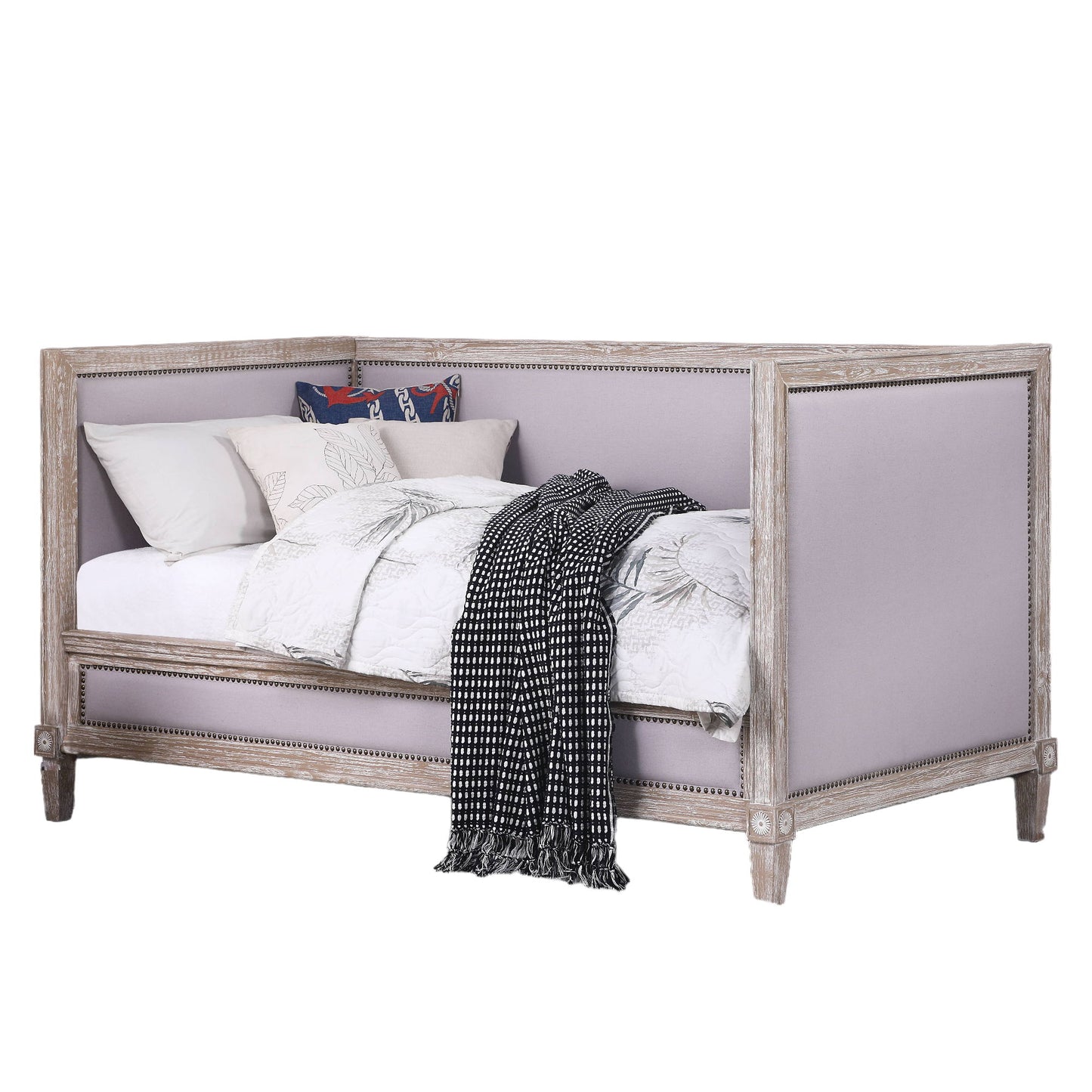 Charlton - Twin Daybed - Beige / Weathered Oak