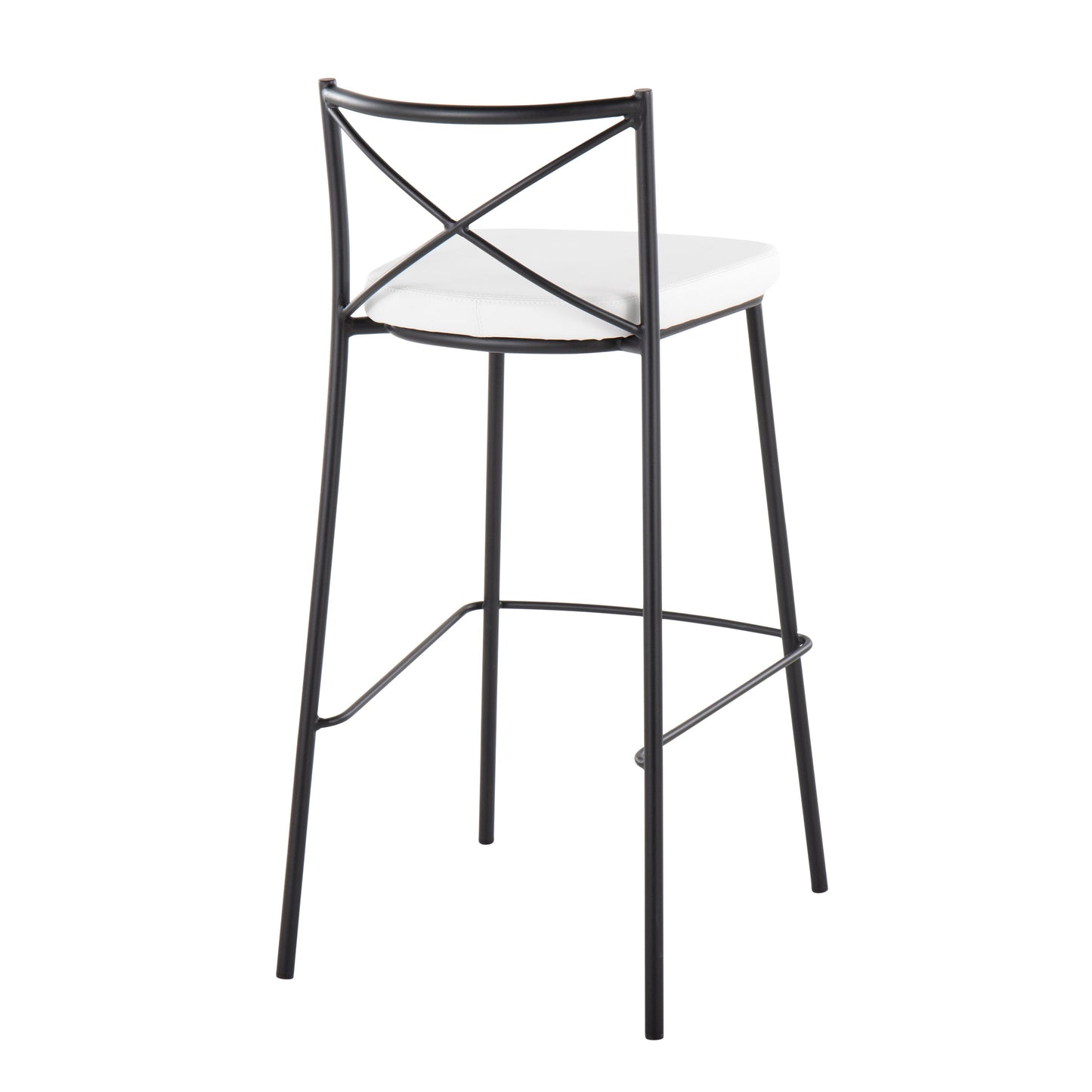 Modern Charlotte - Contemporary Fixed Height Barstool (Set of 2)