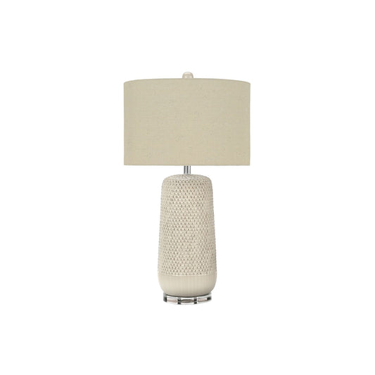 Contemporary Lighting, Table Lamp, Ceramic, Resin - Cream