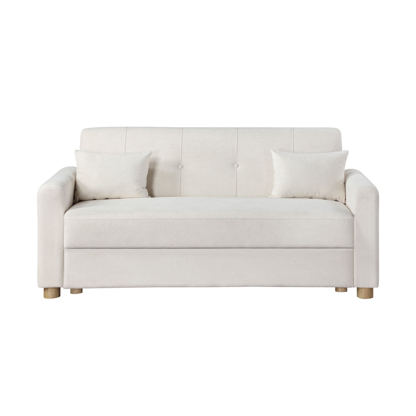 Thomas - 66" Convertible Sleeper Loveseat with Storage