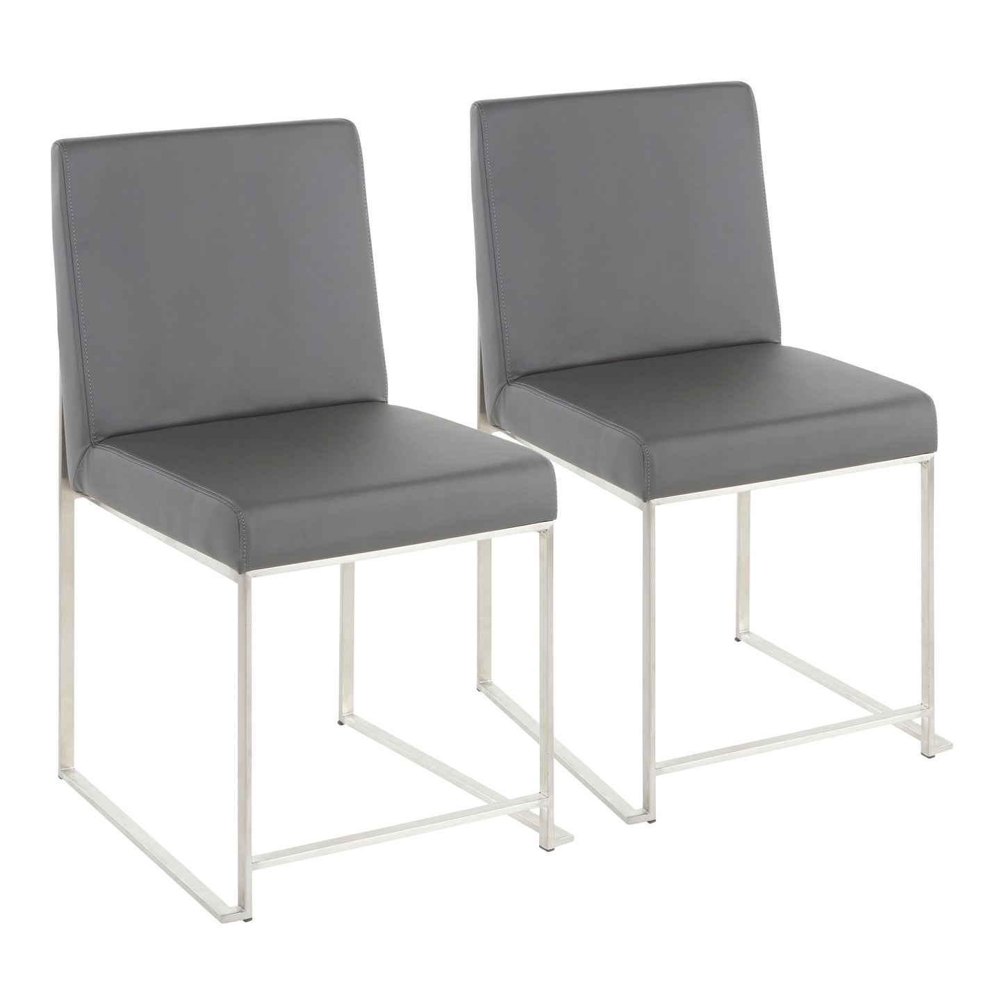 Fuji - Contemporary Modern Elegance High Back Dining Chair (Set of 2)