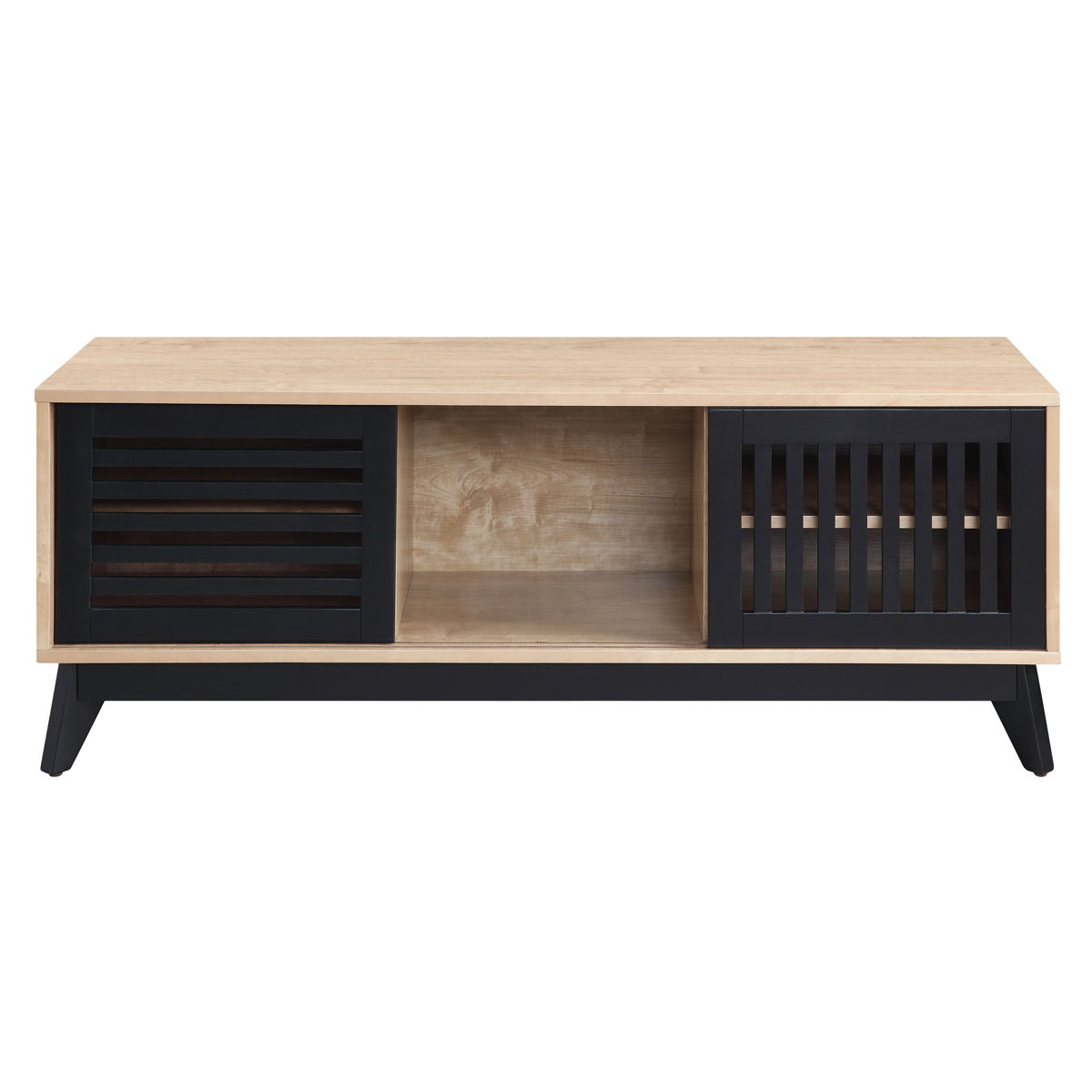 Gamaliel - TV Stand - Espresso / Oak