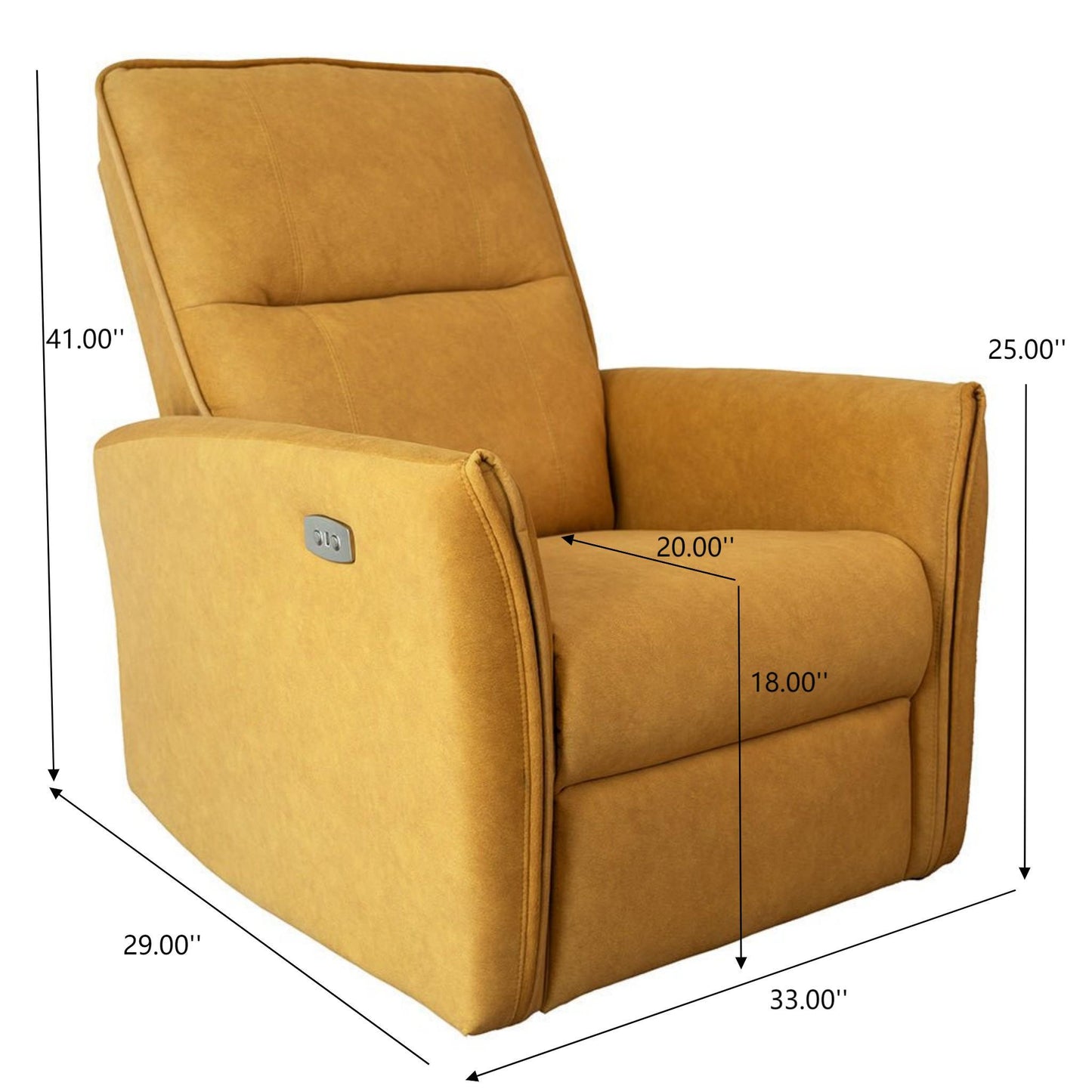 Asheville - Suede Recliner Chair