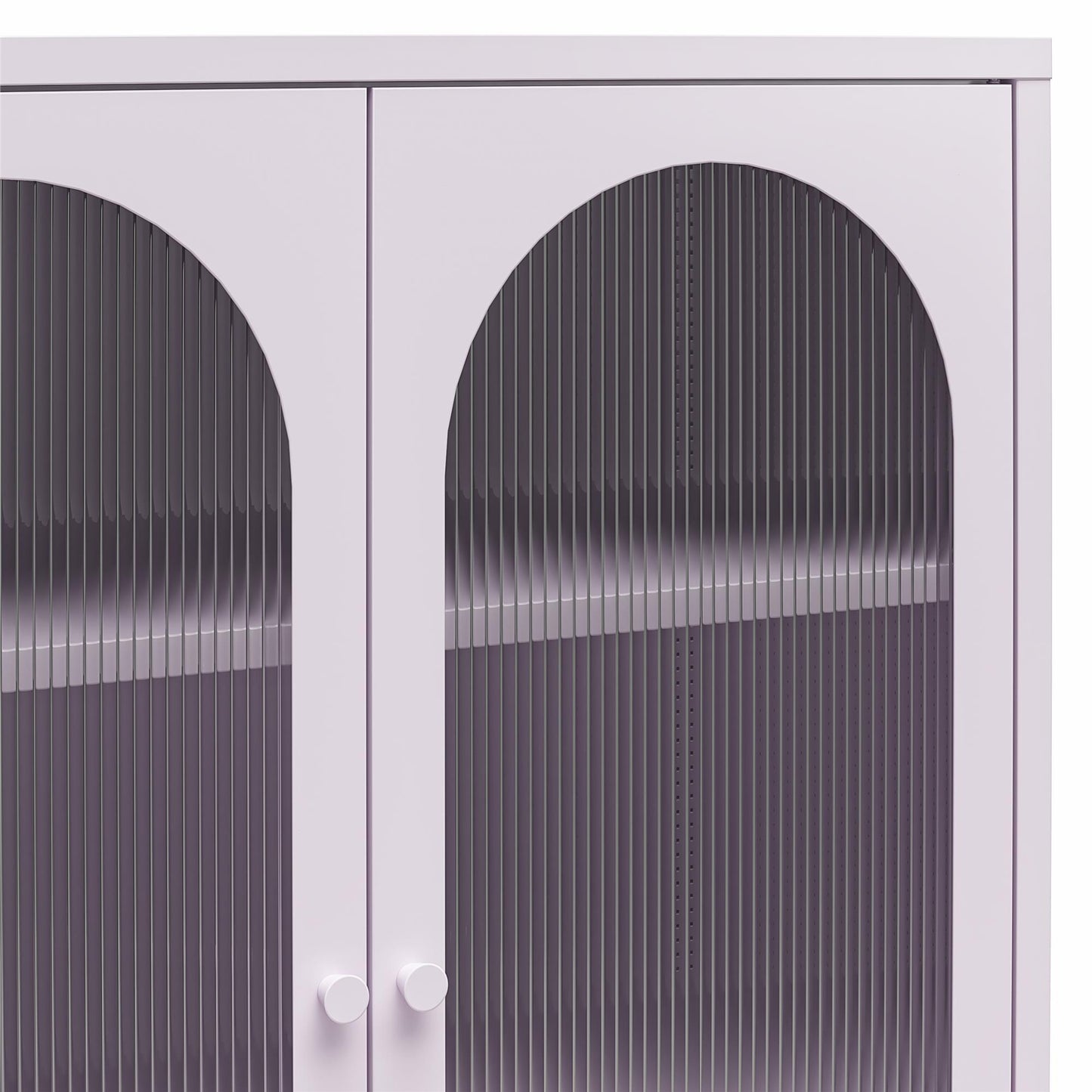 Luna - 2 Door Accent Cabinet With Fluted Glass