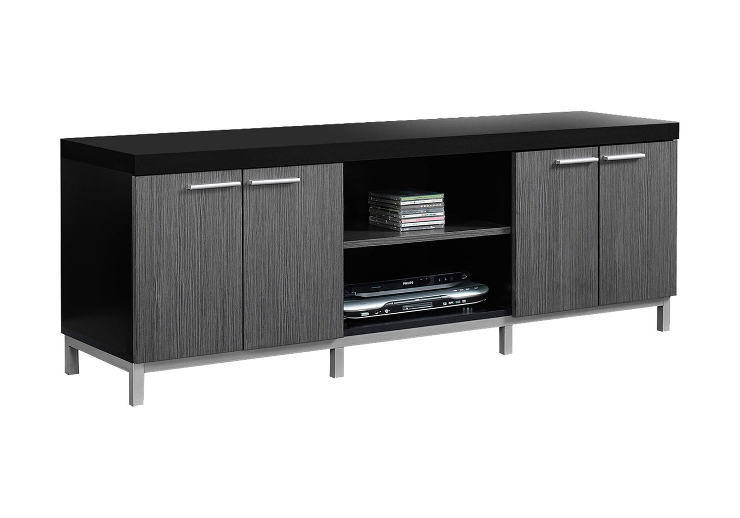 TV Stand Console, Media Entertainment Center, Storage Cabinet