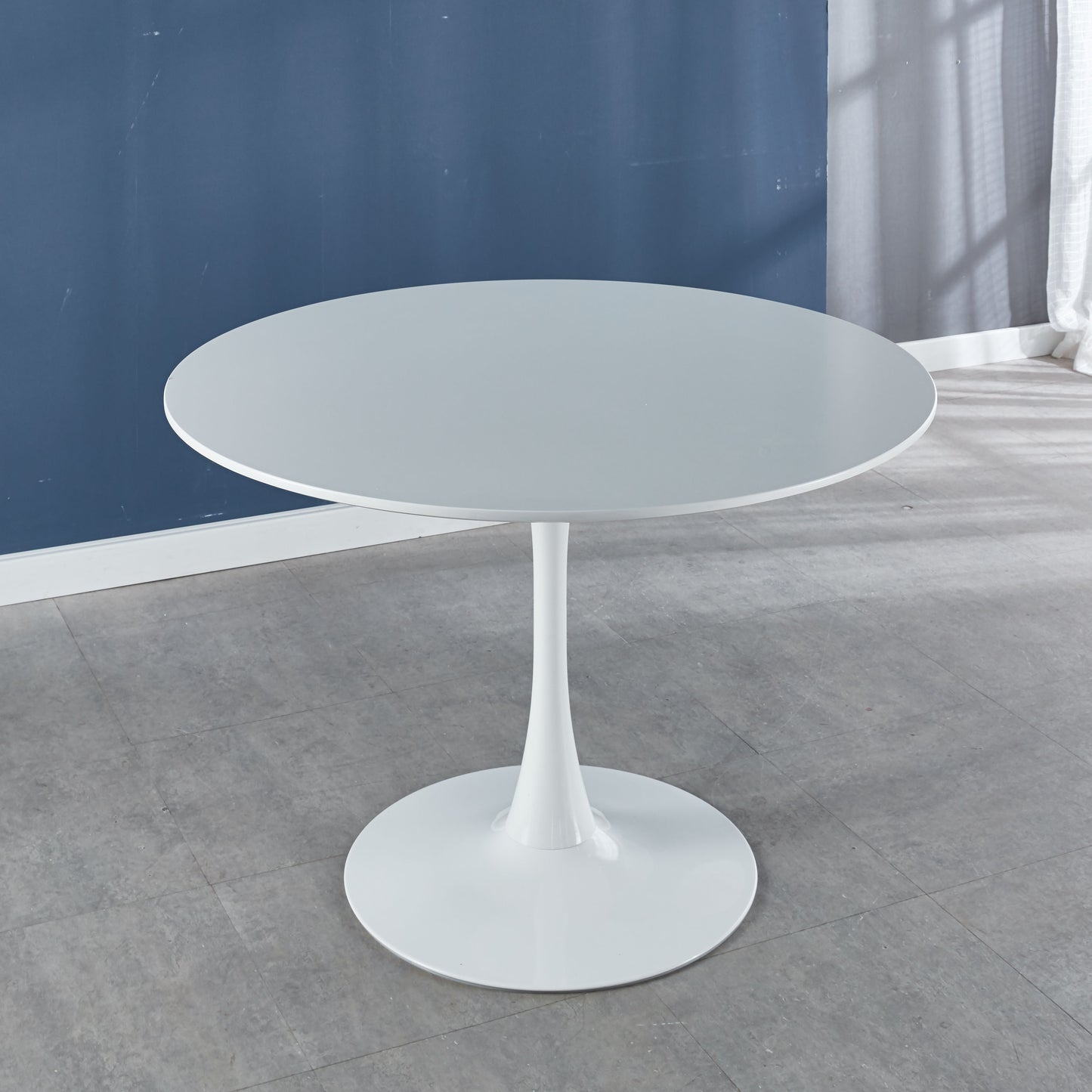 Tulip Table Mid-Century Dining Table With Round MDF Table Top, Pedestal Dining Table, End Table Leisure Coffee Table