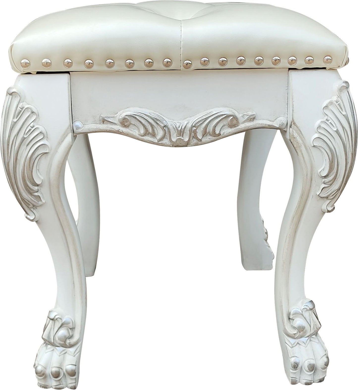 Dresden II - Vanity Stool - Bone White