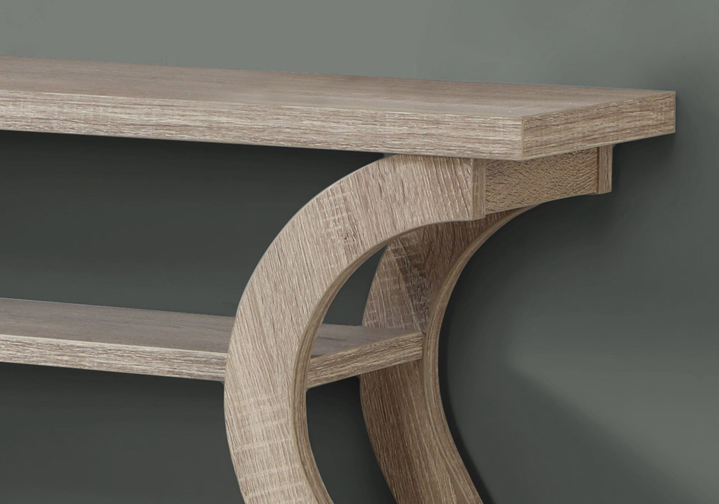 Accent Console Table For Entryway, Unique Curved Design