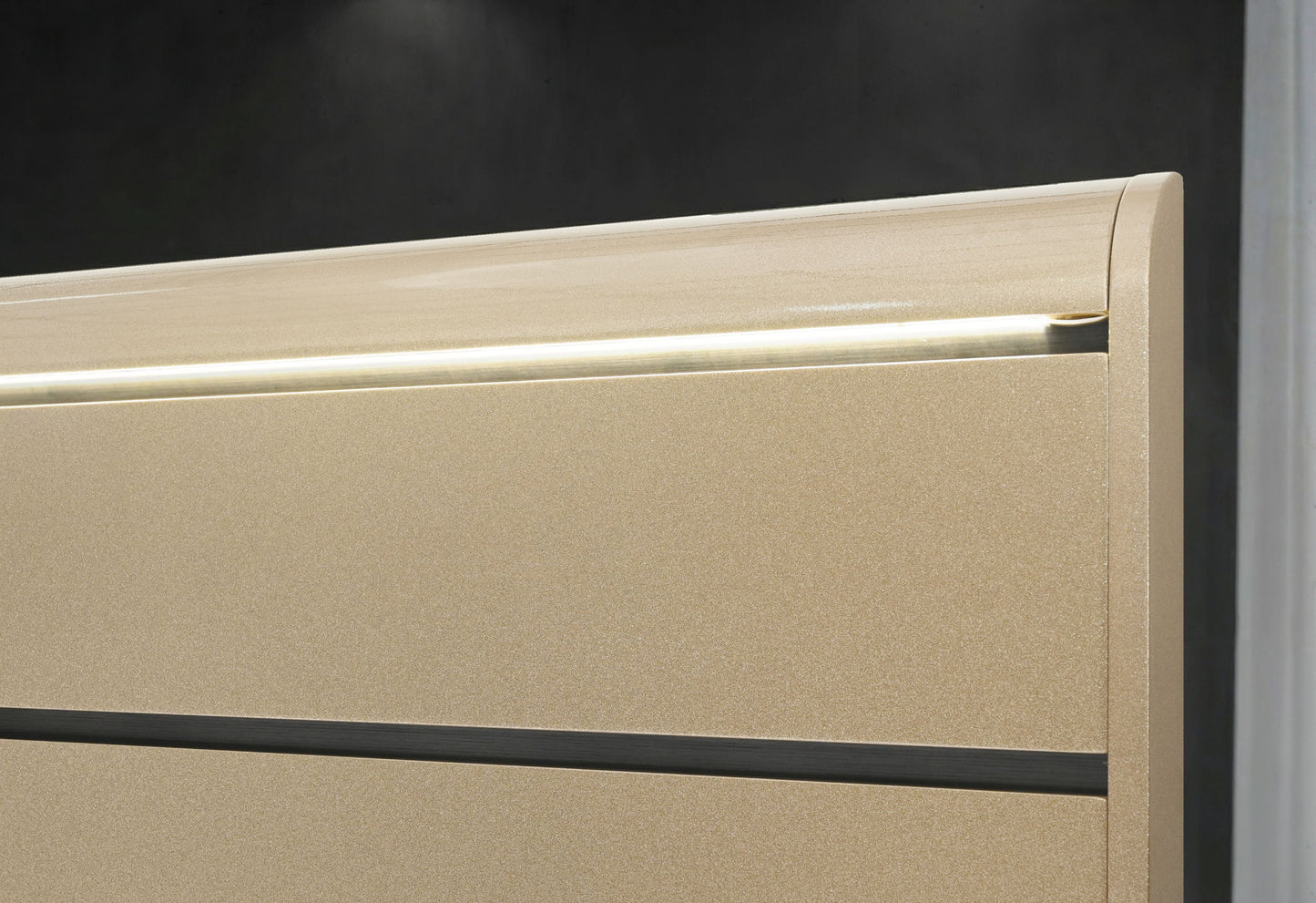 Genesis - King Bed Headboard - Gold