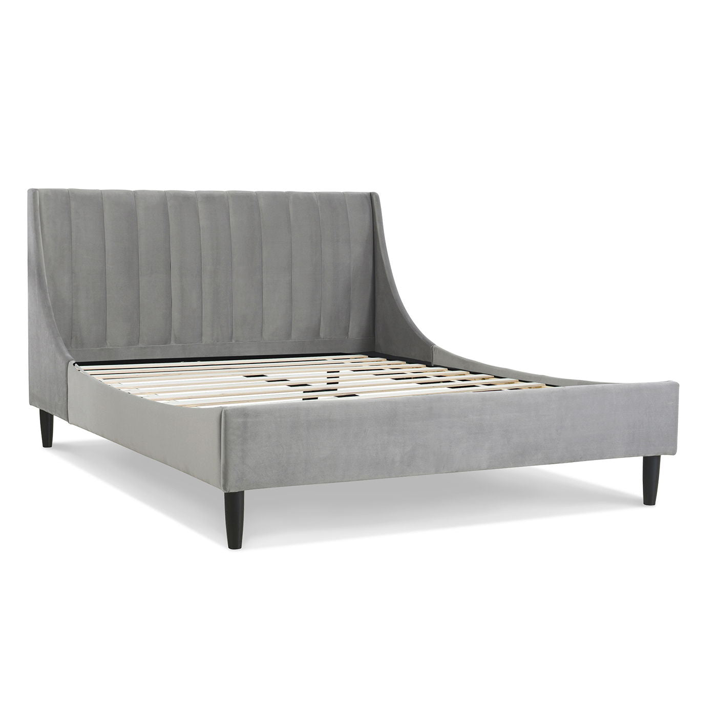 Aspen - Vertical Tufted Modern Headboard Platform Bed Set