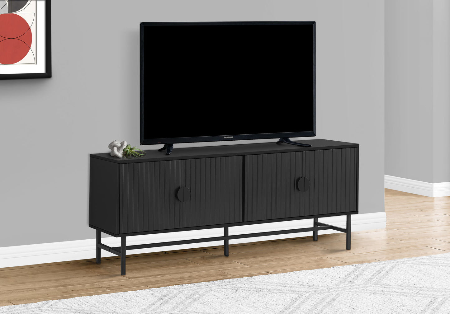 TV Stand, Console, Media Entertainment Center, Storage Cabinet, And Contemporary & Modern