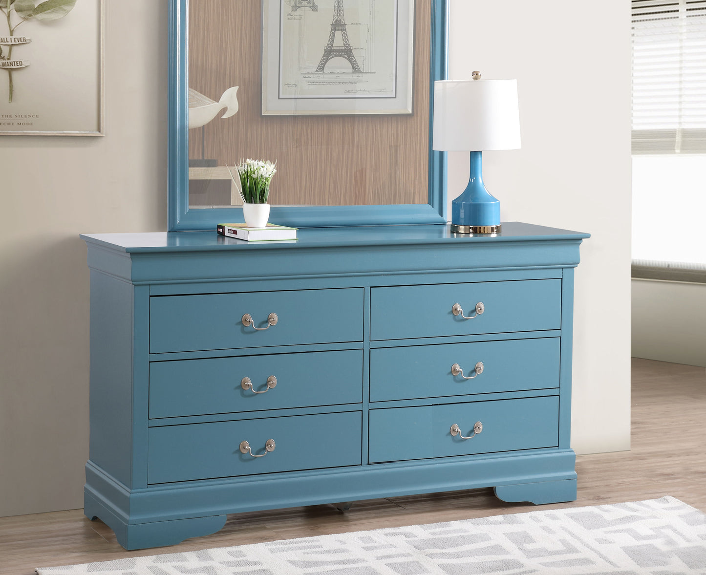 Louis Phillipe - 6-Drawer Dresser