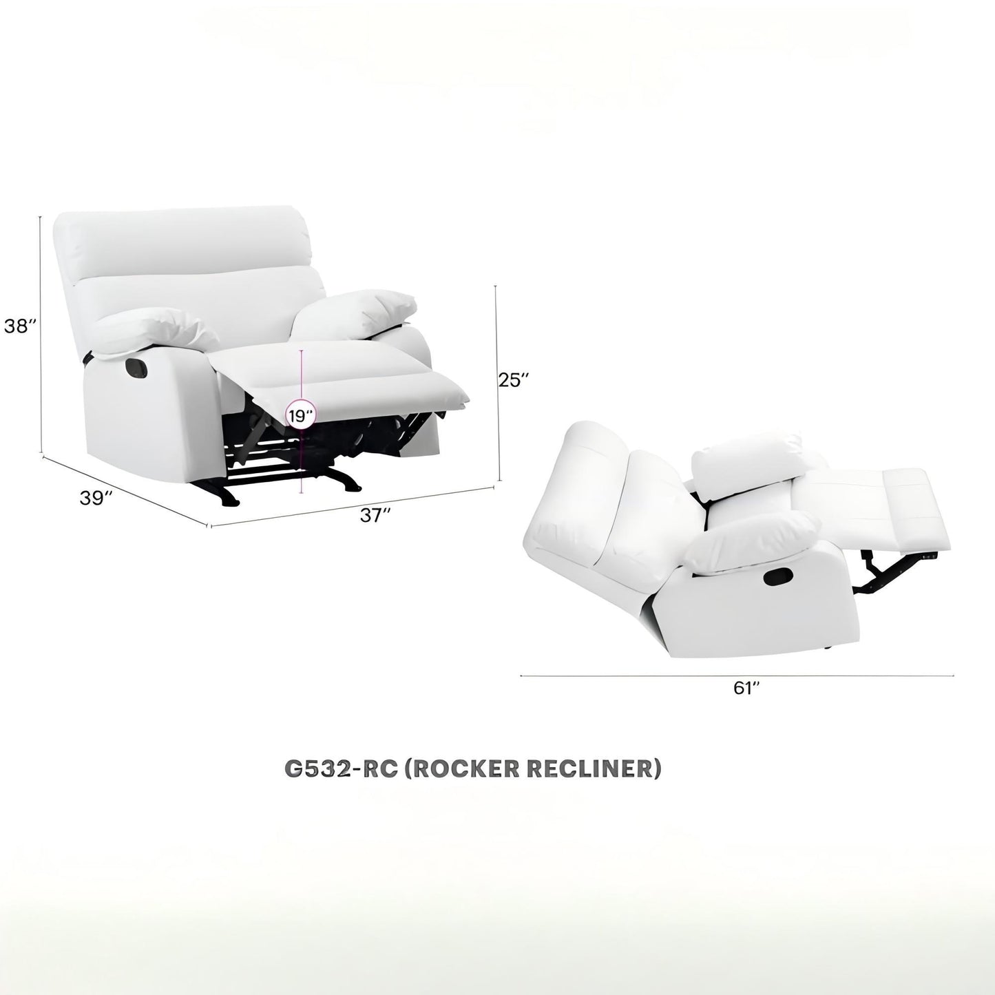 Modern Design Rocker Recliner