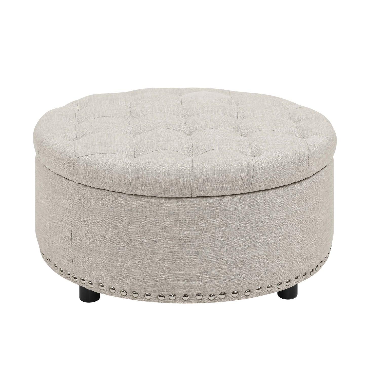 Tufted Storage Ottoman With Upholstery