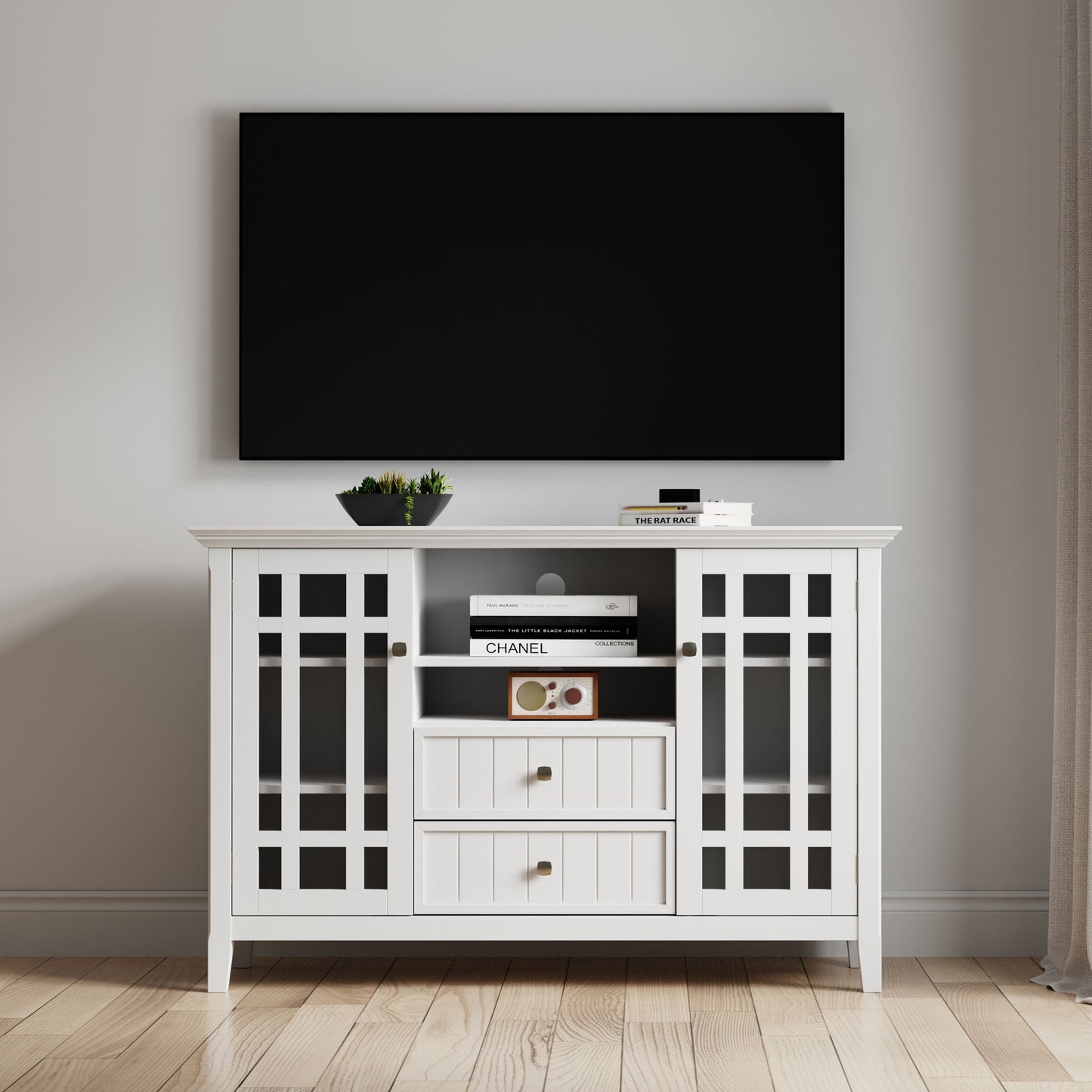 Bedford - Handcrafted Tall TV Media Stand