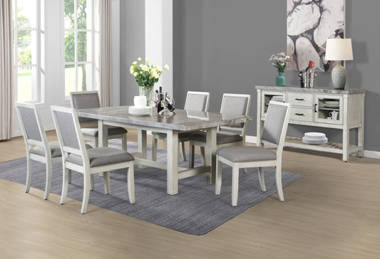 Canova - 7 Piece Dining Set - White