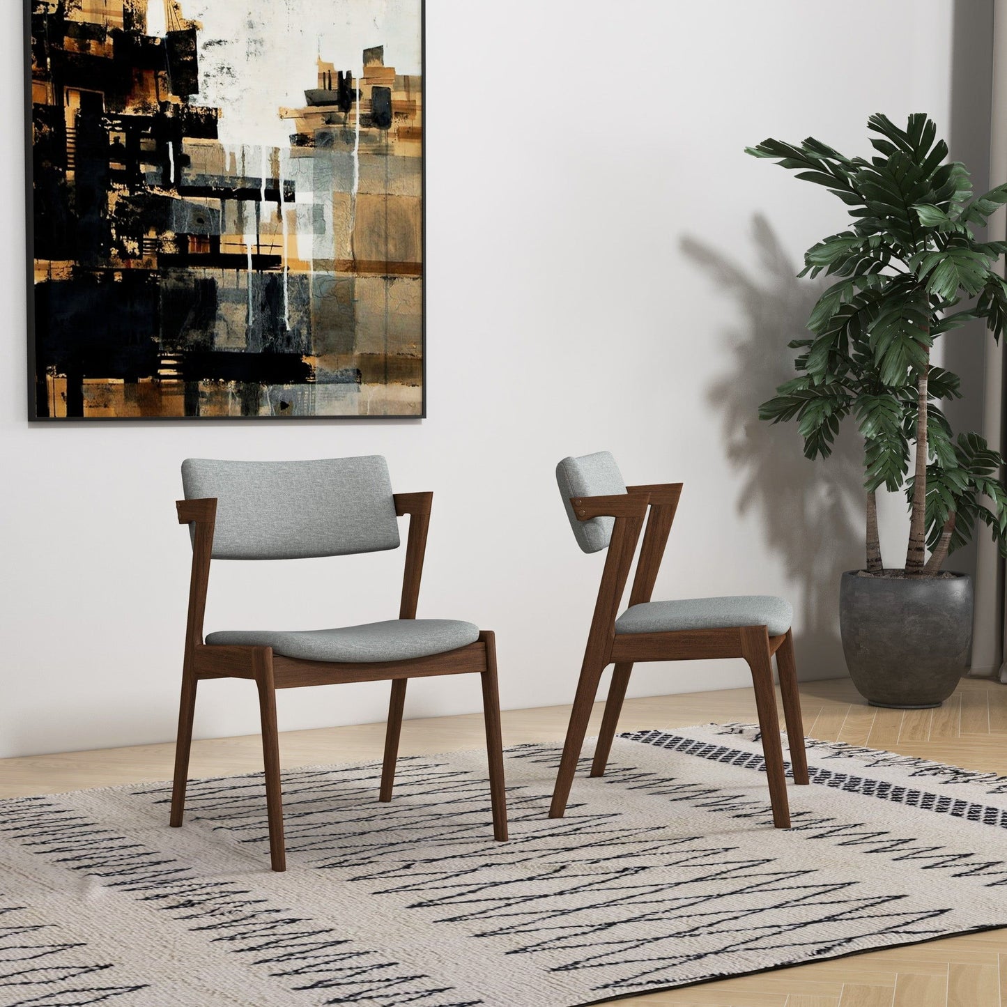 Edwin - Mid-Century Modern Dining Chair (Set of 2)