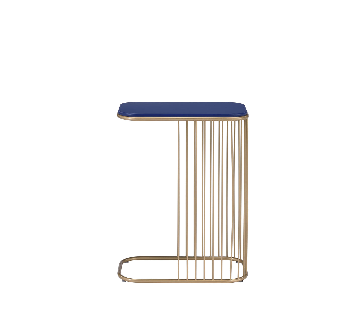 Aviena - Display & Utility Functioned Accent Table - Blue / Gold