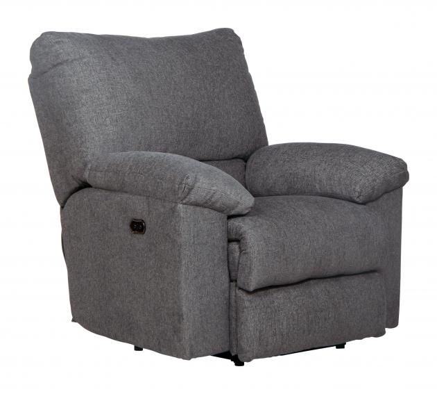 Catnapper Tyler Power Wall Hugger Recliner in Stonewash