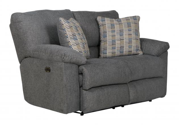 Catnapper Tyler Power Reclining Loveseat in Stonewash