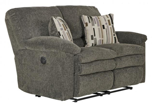 Catnapper Tosh Power Reclining Loveseat in Pewter