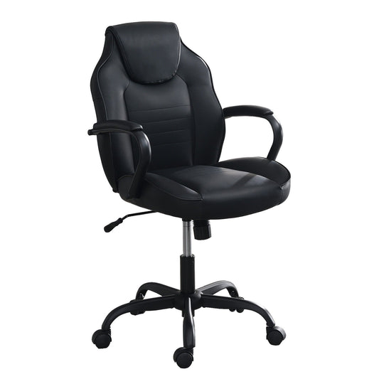 Gaming And Office Chair With Padded Arms, Adjustable Height