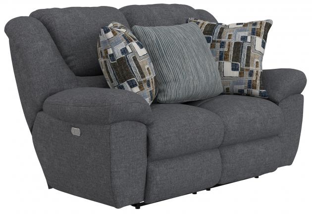Catnapper Trifecta Power Reclining Loveseat in Smoke