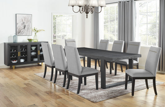 Yves - 10 Piece Dining Set - Gray