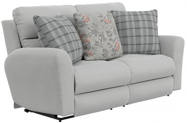 Catnapper Chappy Power Lay Flat Reclining Loveseat in Pebble