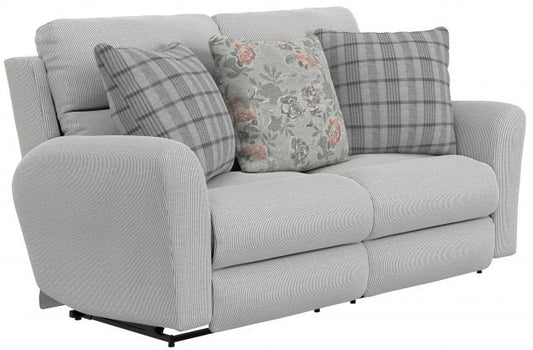 Catnapper Chappy Power Lay Flat Reclining Loveseat in Pebble