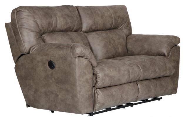 Catnapper Hollins Power Reclining Loveseat in Coffee