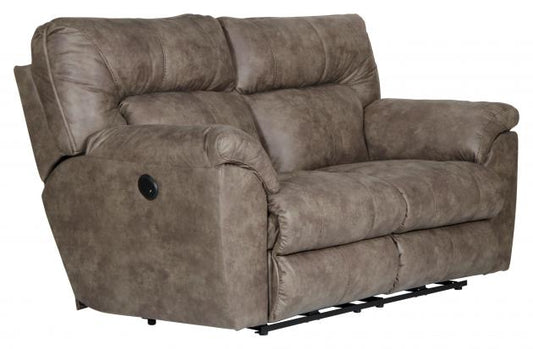 Catnapper Hollins Power Reclining Loveseat in Coffee