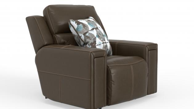 Catnapper Arezzo Power Headrest Power Recliner w/Zero Gravity in Chocolate