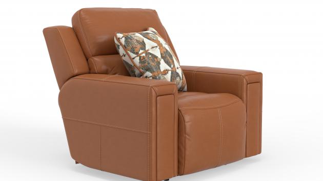 Catnapper Arezzo Power Headrest Power Recliner w/Zero Gravity in Whiskey