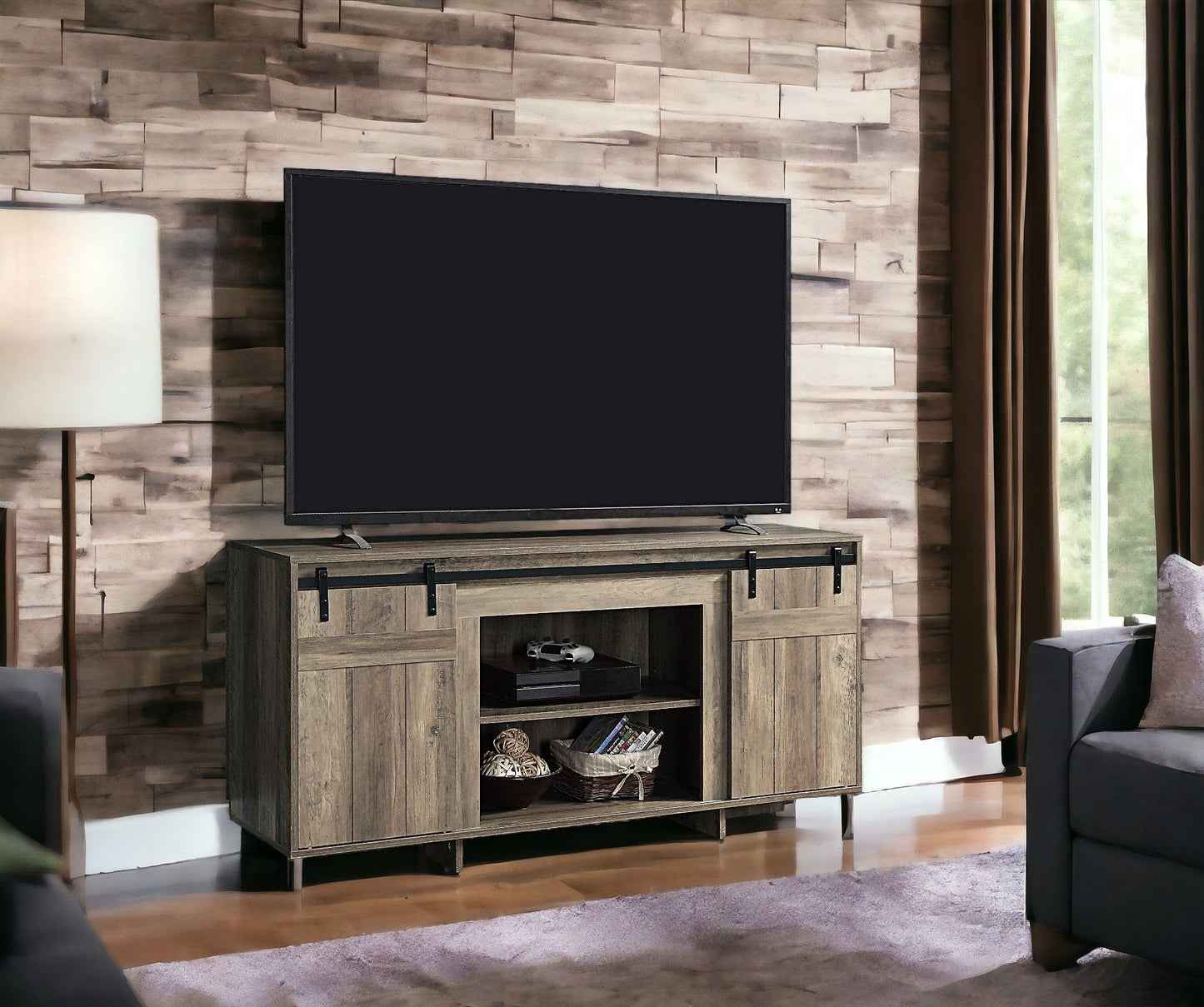 Bellarosa - TV Stand - Gray