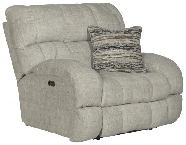 Catnapper Ashland Power Lay Flat Recliner in Buff