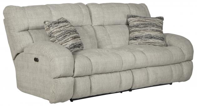 Catnapper Ashland Power Lay Flat Reclining Sofa in Buff