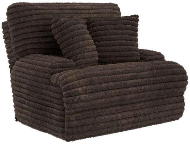 Catnapper Cushy Power Headrest Deep Seat Recliner in Chocolate