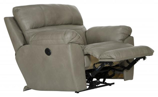 Catnapper Costa Power Lay Flat Recliner in Putty