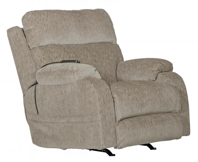 Catnapper Refresher Power Headrest Power Rocker Recliner w/CR3 Heat/Massage/Lumbar in Cloud