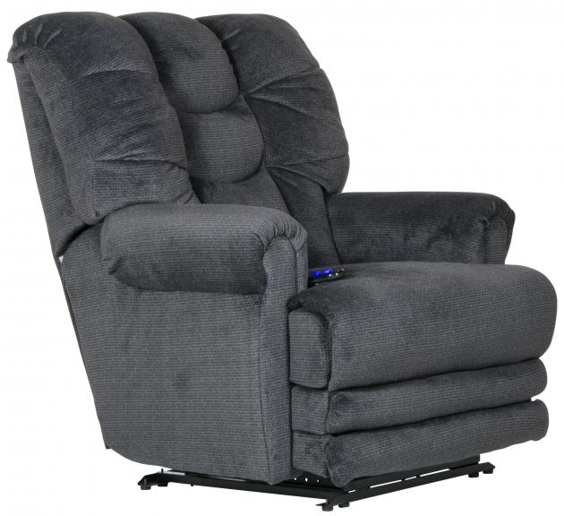 Catnapper Malone Power Lay Flat Recliner w/ Extended Ottoman in Ink