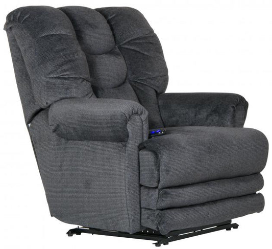Catnapper Malone Power Lay Flat Recliner w/ Extended Ottoman in Ink