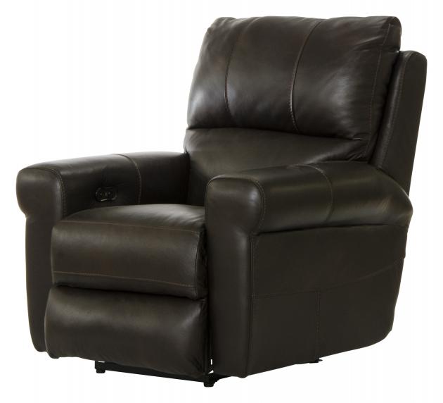 Catnapper Torretta Power Lay Flat Recliner in Chocolate
