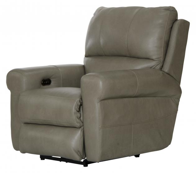 Catnapper Torretta Power Lay Flat Recliner in Putty