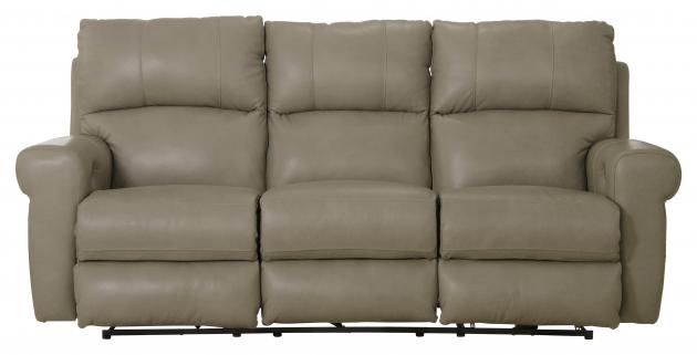 Catnapper Torretta Power Lay Flat Reclining Sofa in Putty