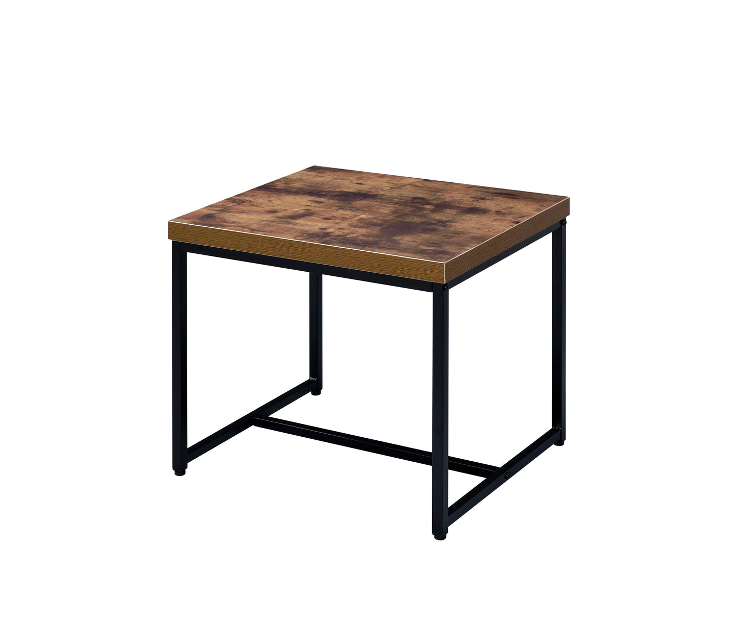 Bob - End Table - Weathered Oak / Black